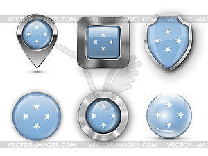 Country Flag Bages - vector clip art