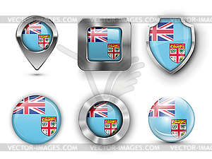 Country Flag Bages - royalty-free vector clipart