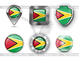 Country Flag Bages - vector clip art