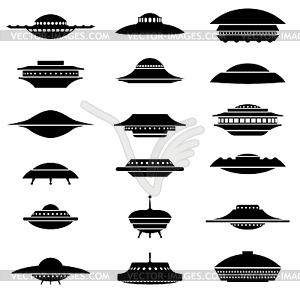 UFO ships - vector clipart / vector image