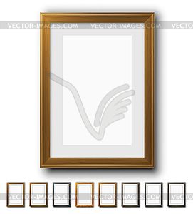 Brown Frames - royalty-free vector image