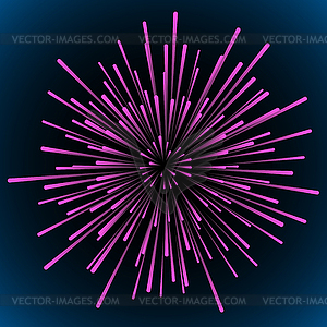 Звезда взрыва лучей - иллюстрация в векторном формате