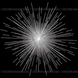 Burst rays - vector clipart