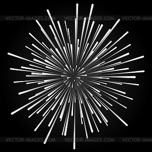 Star blast rays - vector image