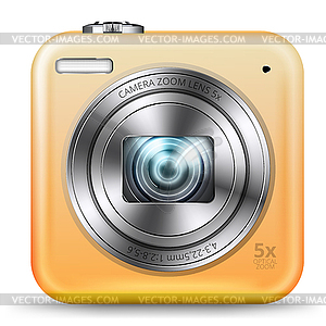 Easy camera icon - vector clipart