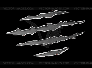 Claws scratching animal - vector clipart