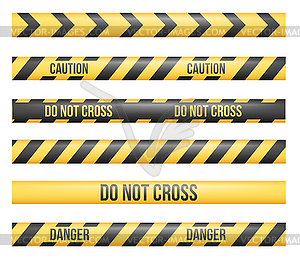 Danger Tape Lines - vector clip art