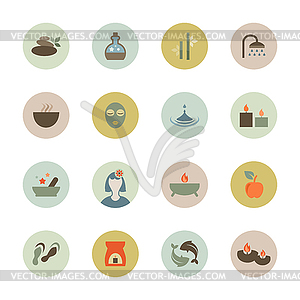 Spa circle icon - vector clipart