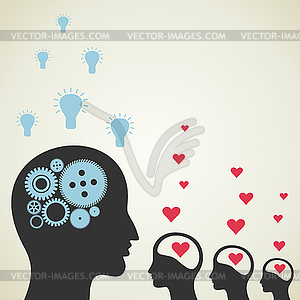 Love idea - vector image