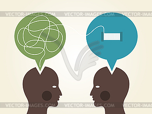 Person Thinks - vector image