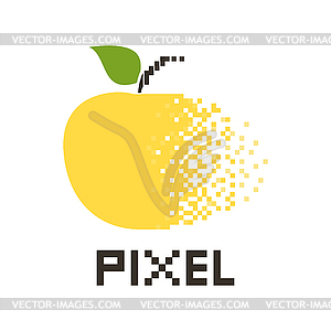 Pixel Apple, - векторное изображение EPS