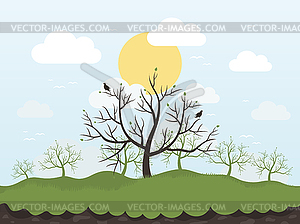 Spring tree - vector clip art