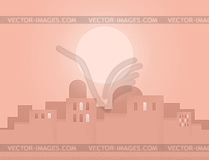 Eastern city - vector image