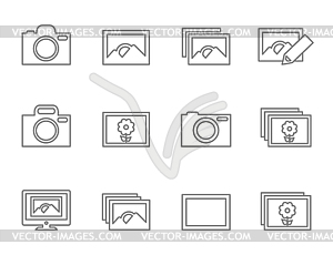 Photo outline - vector clipart