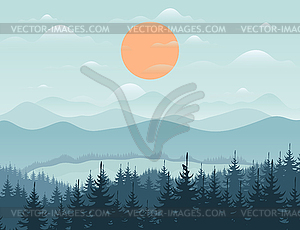 Mountain - vector clip art