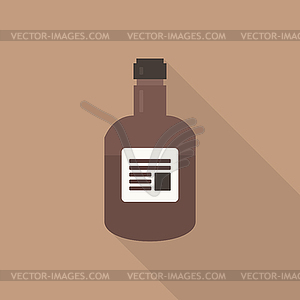Whiskey flat icon - vector image