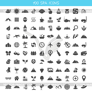 Collection spa icons - vector clip art