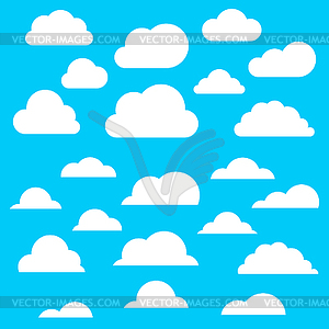 Set cloud - vector clipart