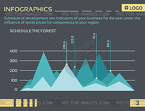 Info graphic company - vector clip art