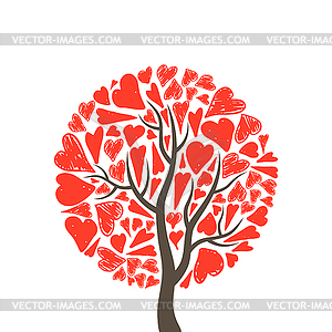 Tree love - vector clipart