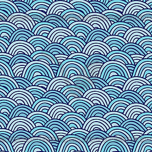 Seamless Wave pattern - vector clip art