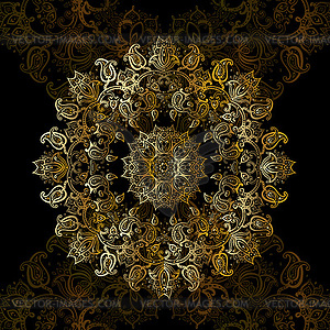 Gold mandala - vector clipart