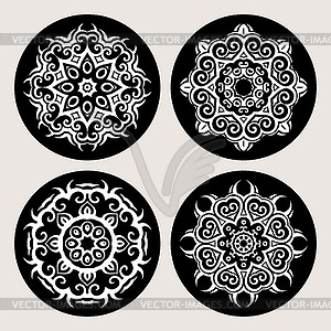 Mandala.Vintage pattern set - vector clip art