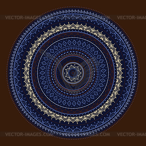 Mandala. Sun pattern - vector clipart