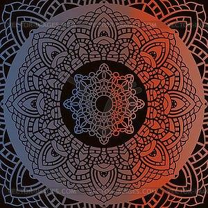 Vintage Gold mandala - vector clip art