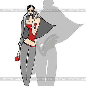 Beautiful Fashion woman - vector image