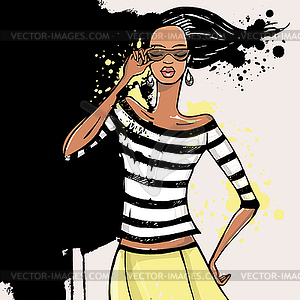 Beautiful Fashion woman - vector image
