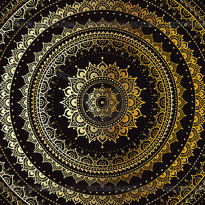 Gold mandala - vector clip art