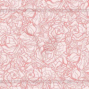 Бесшовный фон с розами - стоковое векторное изображение