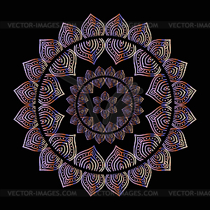 Gold mandala - vector clipart