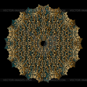 Gold mandala - vector clipart