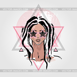 Woman Portrait, fashion - vector image