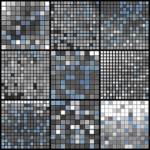 Abstract mosaic background - vector image