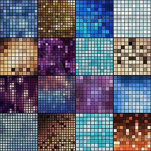 Абстрактный многоцветный фон-мозаика - векторный клипарт / векторное изображение