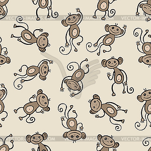 Chinese zodiac Monkey - vector clipart