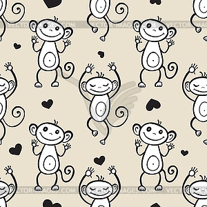 Chinese zodiac Monkey - vector clipart