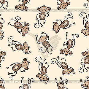 Chinese zodiac Monkey - vector clipart
