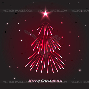 Christmas Tree Holidays - vector image