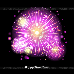 Festive Fireworks. Holidays Background - vector EPS clipart