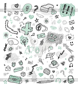 Set of design elements - color vector clipart