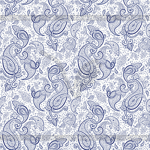 Paisley seamless pattern - stock vector clipart