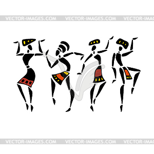 African Beautiful Women - vector image