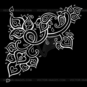 Пейсли Этнический орнамент - клипарт в векторном формате