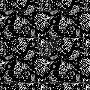 Paisley seamless background - vector clipart / vector image