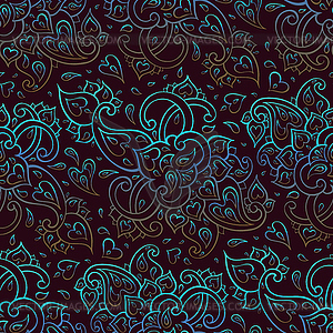 Paisley seamless background - vector clipart