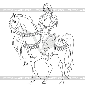 prince horse coloring pages